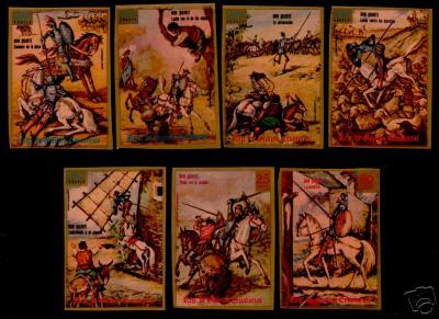 Equatorial Guinea MI551-7 Imperf MNH DON QUIXOTE, HORSE