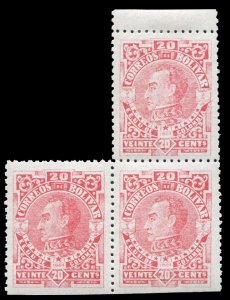 Colombia, Colombian States - Bolivar #45a, 1884 20c red, perf. 12, irregular ...