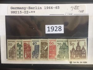 $1 World MNH Stamps (1928), Germany Berlin, 9N 215-22, set of 8