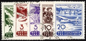 Yugoslavia Stamps # 295-99 Used VF Scott Value $37.00