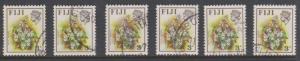 Fiji Sc#307 6 Copies Used