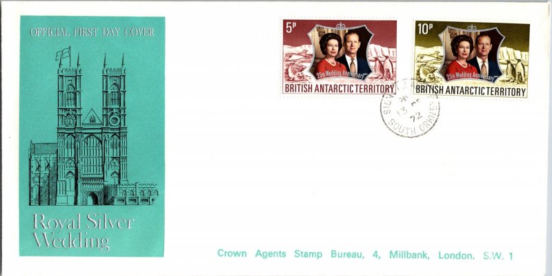 British Antarctic Territory, Polar, Worldwide First Day Cover, Royalty