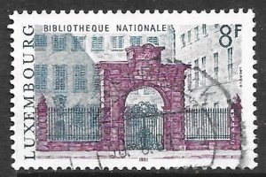 Luxembourg 655: 8f National Library, used, F-VF