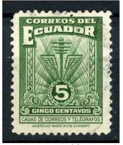 Ecuador 1940 Scott RA49A used - 5c, Communications