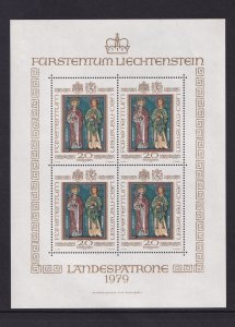 Liechtenstein  #674 MNH  1979   Patron Saints sheet of 4