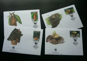 *FREE SHIP Vanuatu WWF Bats 1996 Wildlife Fauna (stamp FDC)