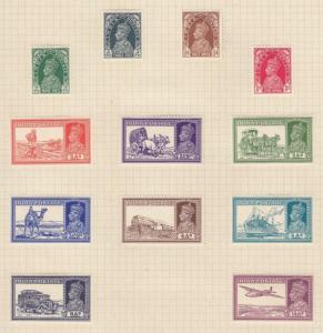 INDIA KGV1 VF-MLH DEFINITIVES AND COMMEORITIVE ISSUES - VICTORY CAT VALUE $126