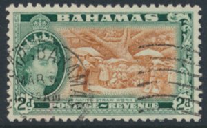 Bahamas  SG 204 SC# 161 Used Straw Work  see details and scans         