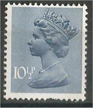 GREAT BRITAIN, Machins, 1978, MNH 101/2p steel blue, Scott MH73