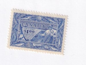 CANADA # 302 VF-MNH $1 FISHING ISSUE CAT VALUE $60 AT 20% LUV SALMON