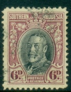 Southern Rhodesia 1931-37 KGV Portrait 6d rose lilac & black Perf 12 FU