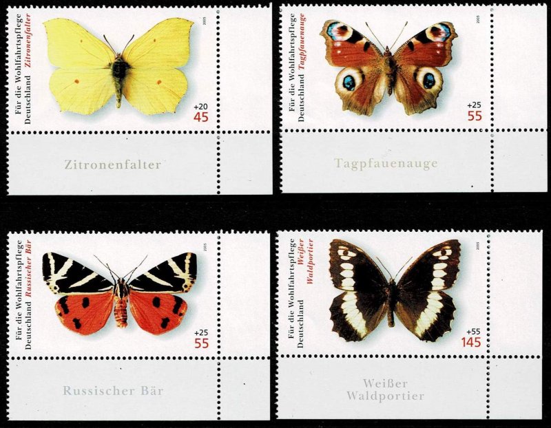 Germany 2005,Sc.#B961;-964 MNH, Butterflies