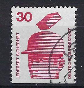 Germany Bund Scott # 1078, used, variation SE bottom