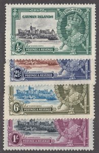 Cayman Islands #81-84 Mint Silver Jubilee Set