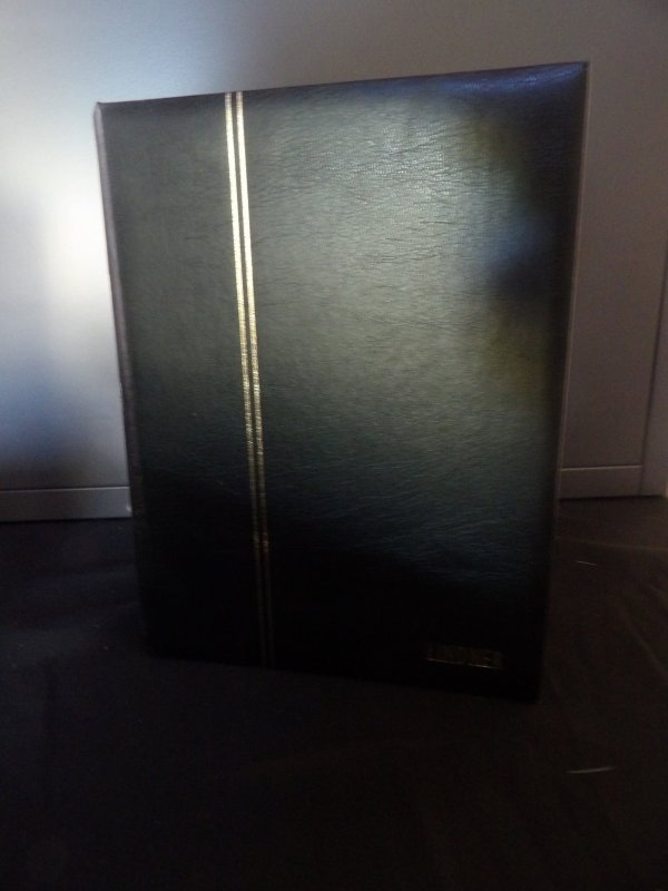 Lindner heavy duty stockbook of Used, duplicated Airmails and more