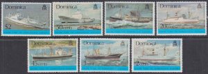 DOMINICA Sc#434-400 CPL MNH SET of 7 - VARIOUS SHIPS