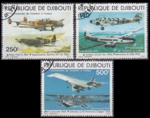 1979	Djibouti	248-250 used	Planes	10,00 €
