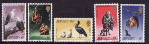 Jersey-Sc#217-21- id5-unused NH set-Bats-Birds-1979-