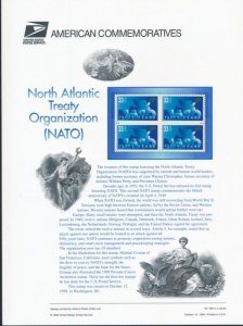 USPS 1999 COMMEMORATIVE PANEL #3354 33c NATO