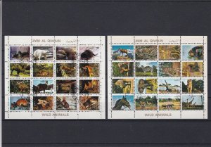 Umm Al Qiwain Animals Stamps Sheets Ref 24856