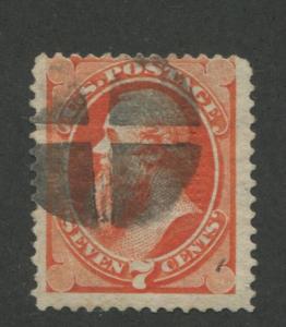 1871 US Stamp #138 7c Used Average H. Grill  Catalogue Value $475 