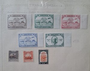 Trans -Jordan and Palestine Stamps