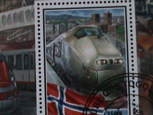 ​TOGO- 2017- EUROPEAN EXPRESS TRAINS  CTO SHEET VF LAST ONE FANCY CANCEL