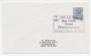 Cover / Postmark GB / UK 1986 Golf Championship - Lighthouse