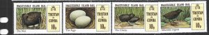 TRISTAN DA CUNHA - 1981 ISLAND RAIL - SCOTT 301a TO 301d - MNH