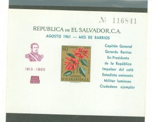 Salvador, El #C192b  Souvenir Sheet