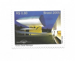 BRAZIL 2005 THE OSCAR NIEMEYER MUSEUM ART BUILDING 1 VALUE MINT NH