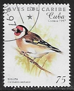 Cuba # 3854 - European Goldfinch - unused CTO.....{Z25}