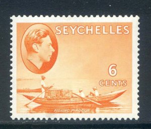 Seychelles 6c Orange SG137 Mounted Mint