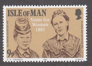 Isle of Man # 197, Manx Women's Suffrage, Mint NH