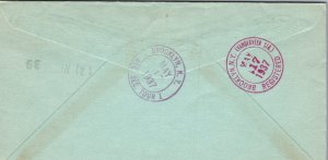 Bahamas 1937 - Registered Mail - Nassau - F72124