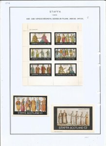 STAFFA - 1982 - Mediaeval Scenes - Sheets - Mint Light Hinged -Private Issue