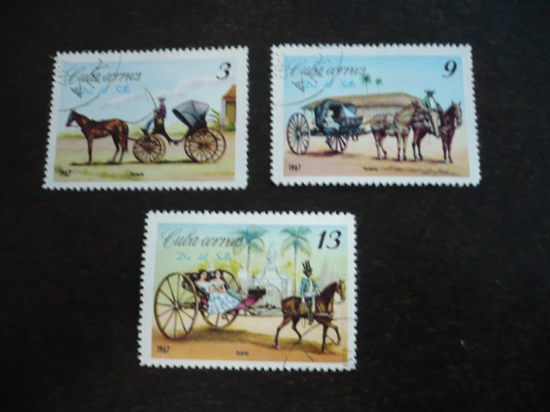 Stamps - Cuba - Scott# 1217 - 1219 - Used Set of 3 Stamps