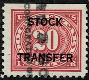 1918 United States Stock Transfer Scott Catalog Number RD6 Used