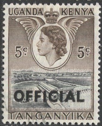 TANGANYIKA  1959 Sc O1 5c Used VF  Official stamp