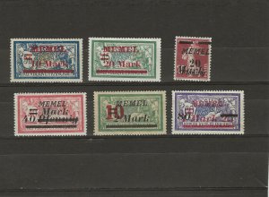 Memel 41, 42, 94, 95, 97 & 99 Mint Hinged (41, 42 & 99= Mint No gum)  412788 