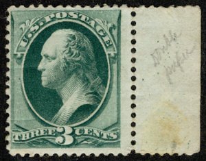 USA 158 F/VF OG H, margin at right, nice and fresh! Retail $200