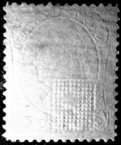 Scott #134A - F/VF - 1c Ultramarine - Franklin - I grill - OG HR - 1870