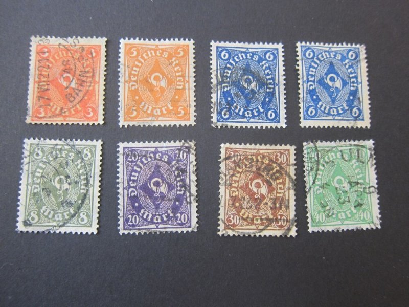 Germany 1922 Sc 186,188-93,189a 8(v) FU