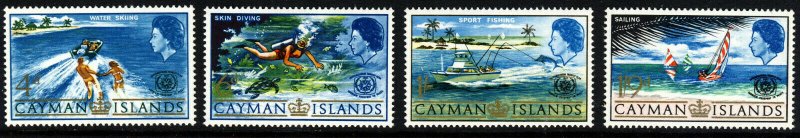 CAYMAN ISLANDS QE II 1967 International Tourist Year Set SG 205 to SG 208 MNH