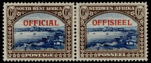 SOUTH WEST AFRICA GVI SG O22, 6d blue & brown, M MINT. Cat £25. 