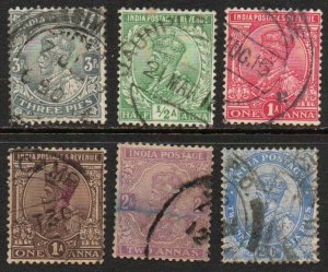 India Sc #80-85 Used