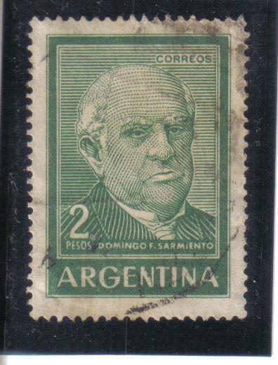 Argentina #742A used f. dirty, creased.