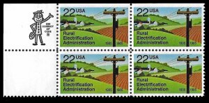 US SC 2144 * Electrification Administration Zip Code Block * MNH * 1985