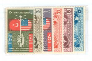 Turkey #817-822 Mint (NH) Single (Complete Set)