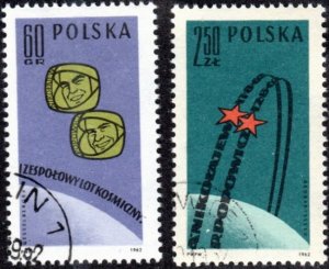 Poland 1091-92 - Cto - Space (Cpl) (1962) (cv $0.60)